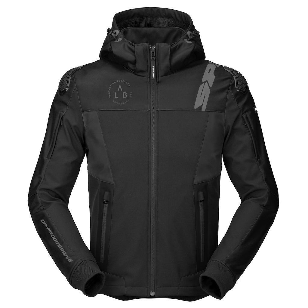 [T346-026-S] Spidi HOODIE WARRIOR Black (S)