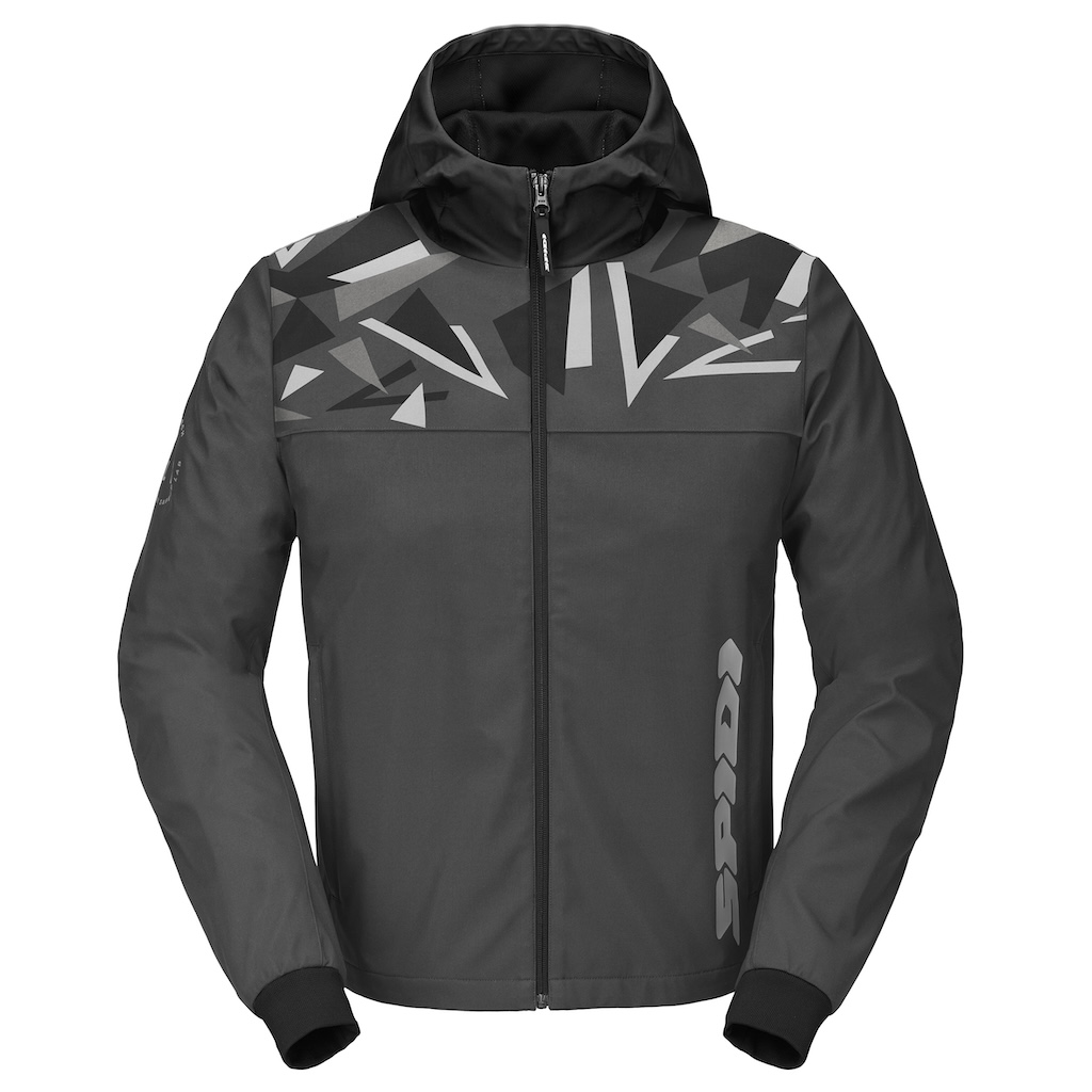 [T347-064-S] Spidi HOODIE EVO SPORT Anthracite/Black (S)