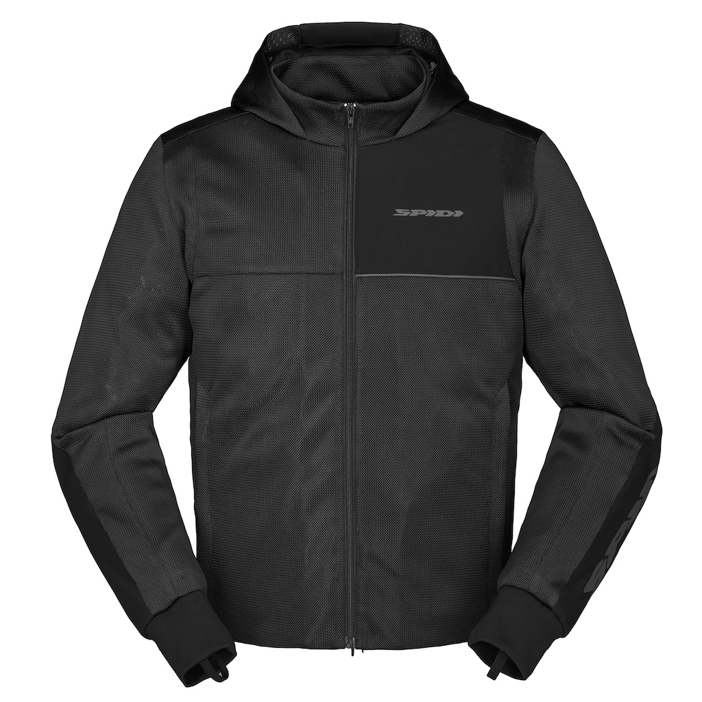 [T356-026-S] Spidi HOODIE NET Black (S)