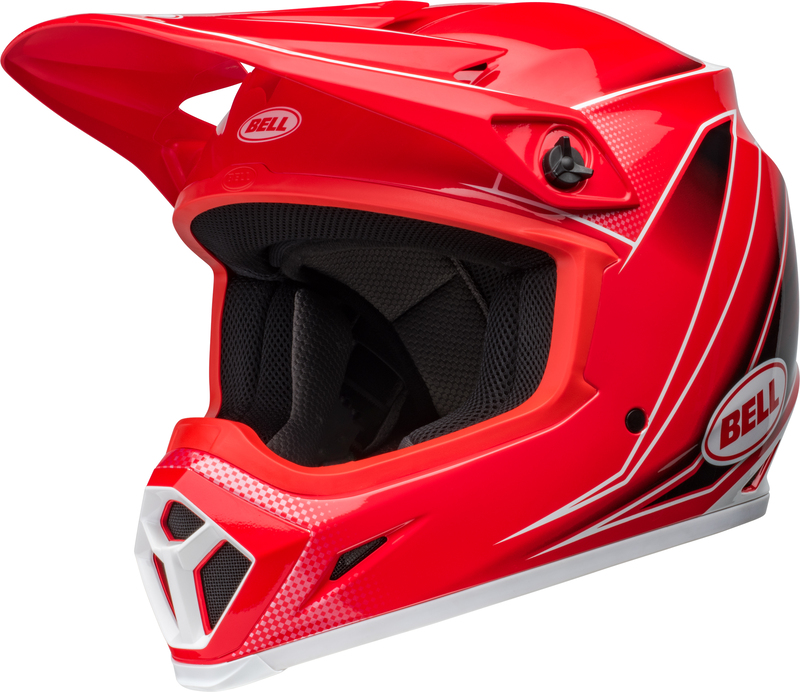 [7157457] Bell MX-9 Mips - Zone Gloss Red (S)