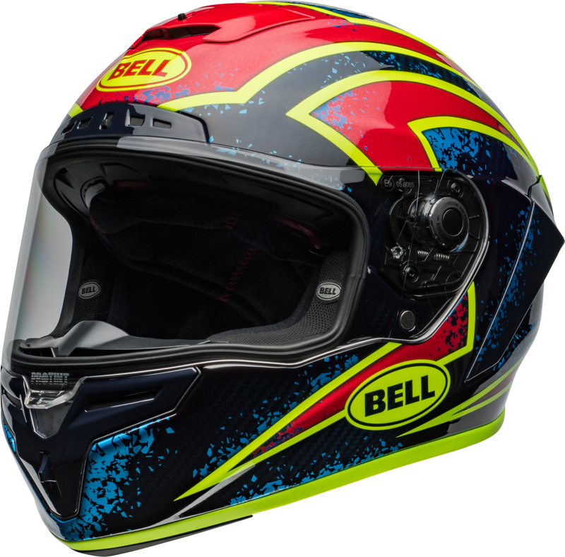 [7159973] Bell Race Star DLX Flex - Xenon Gloss Red/Silver (S)