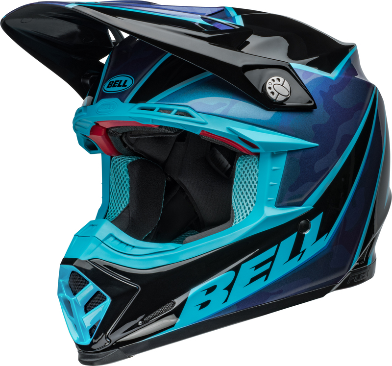 [7157147-1] Bell Moto-9S Flex Sprite Gloss Black Blue (L)