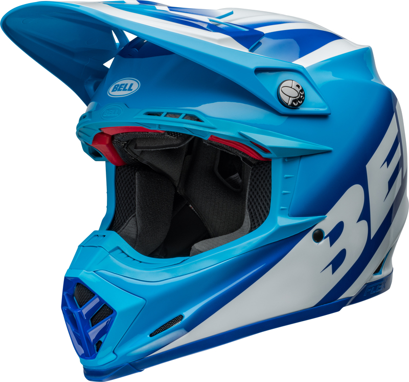 [7157160] Bell Moto-9S Flex Rail Gloss Blue White (S)
