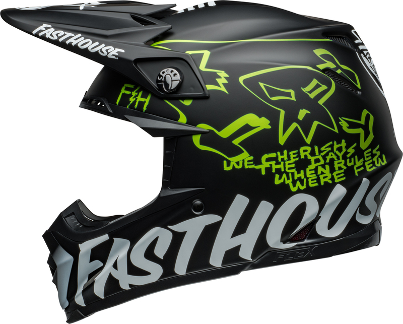 [7157176] Bell Moto-9S Flex Fasthouse MC Core Matt Black Yellow (S)
