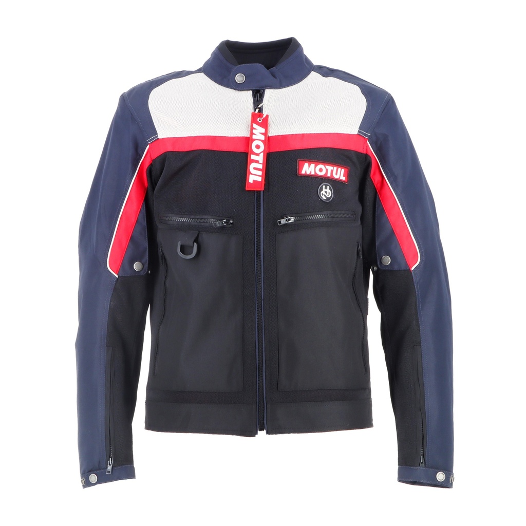 [2024064 NBBR S] Helstons ATLAS AIR Fabric-MESH BLACK (Blue-Beige-Red)  (S)