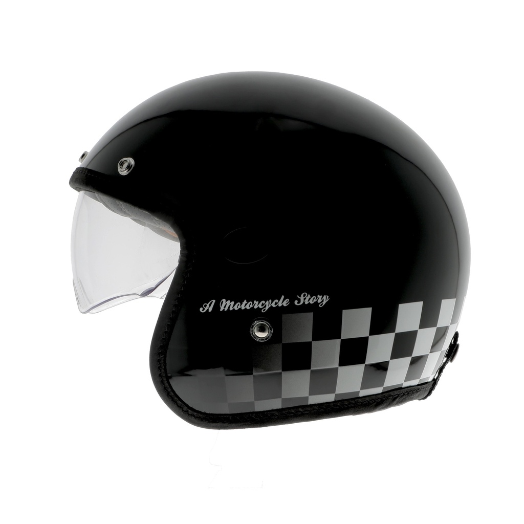 Helstons RACING HELMET Carbon EN-2206 BLACK (White) (H587)