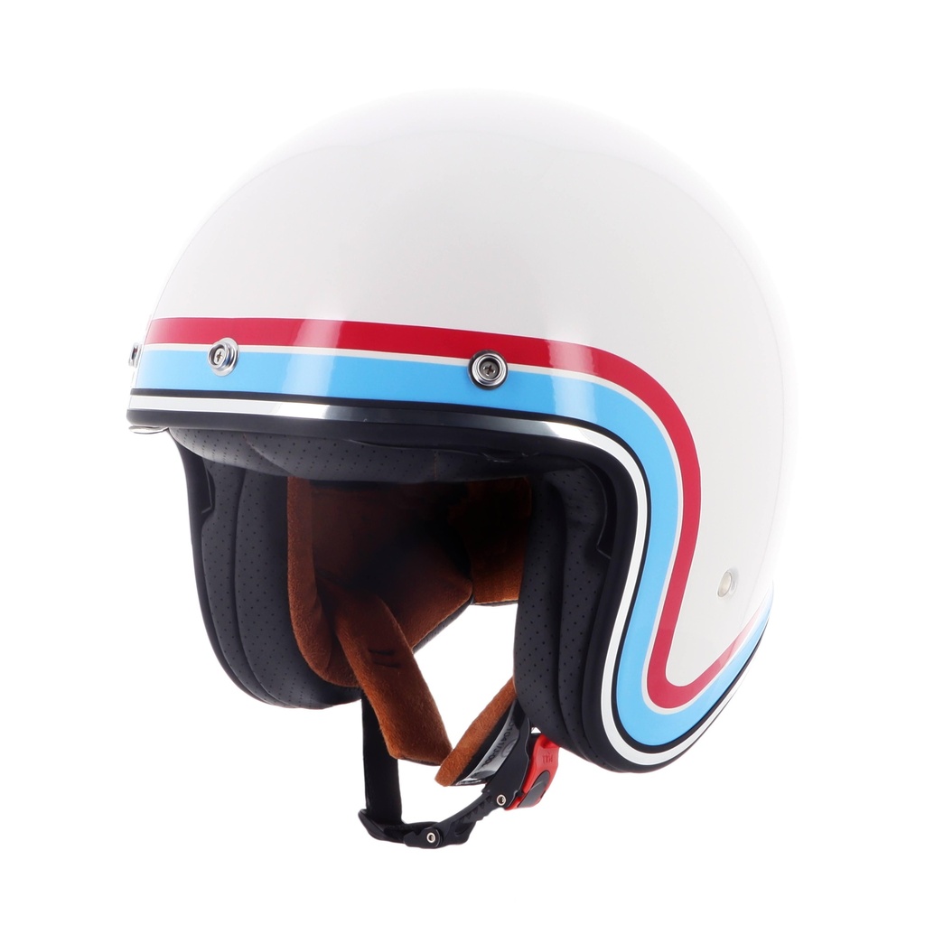 [2024053 BBR XS] Helstons FREEDOM HELMET EN-2206 BEIGE (Blue-Red) (H589) (XS)