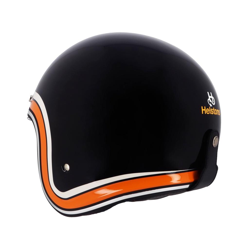 [2024053 NBO XS] Helstons FREEDOM HELMET EN-2206 BLACK (Beige-Orange) (H589) (XS)