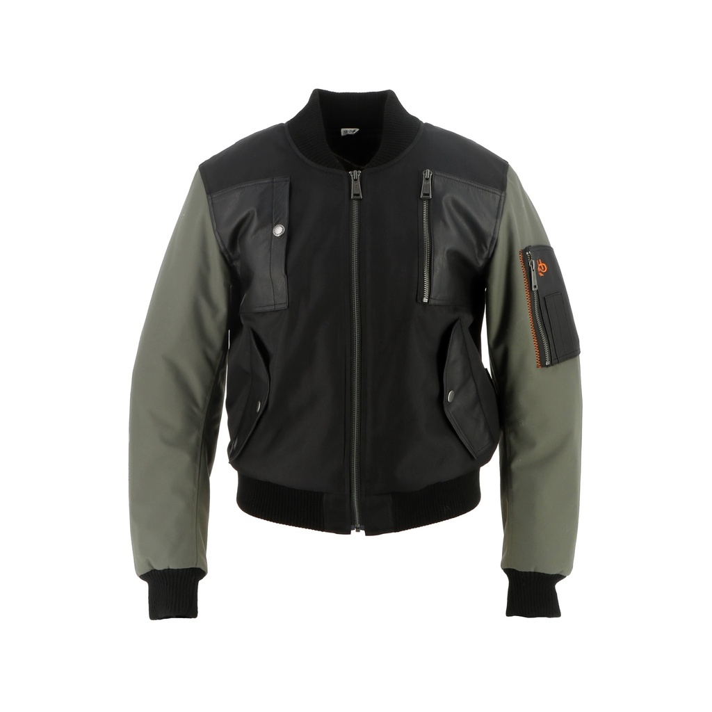 [2024105 NK S] Helstons H-BOMB WOMEN Technical Fabric BLACK-KHAKI (S)