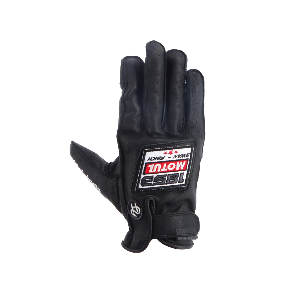 [2024070 NO T8] Helstons MOTUL 1853 SUMMER BLACK Leather  (T8)