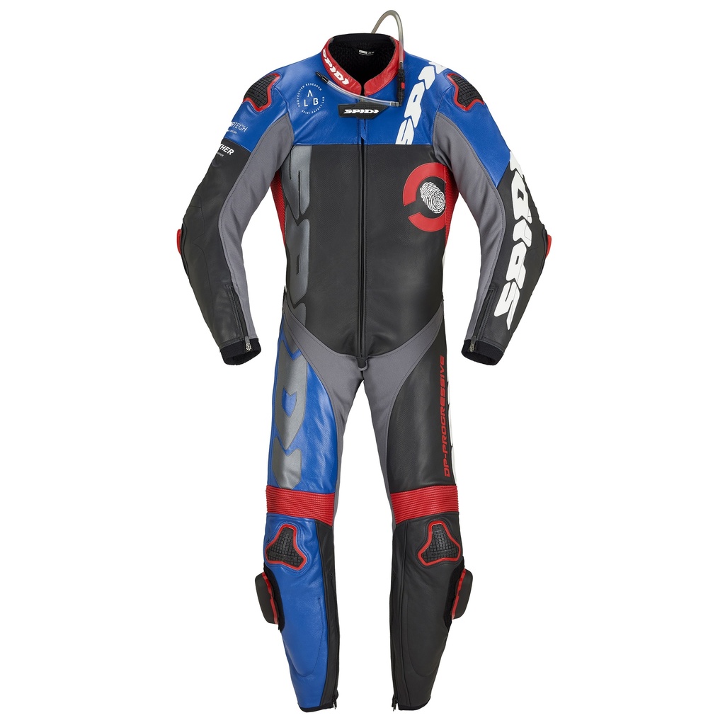 [Y161-238-46] Spidi Dp-Progressive Perforated Pro Black/Red/Blue (46)
