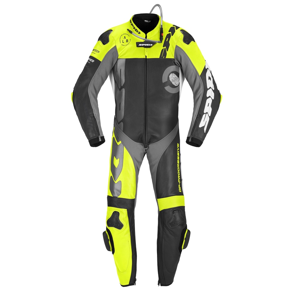 [Y161-394-46] Spidi Dp-Progressive Perforated Pro Black/Fluorescente Yellow (46)
