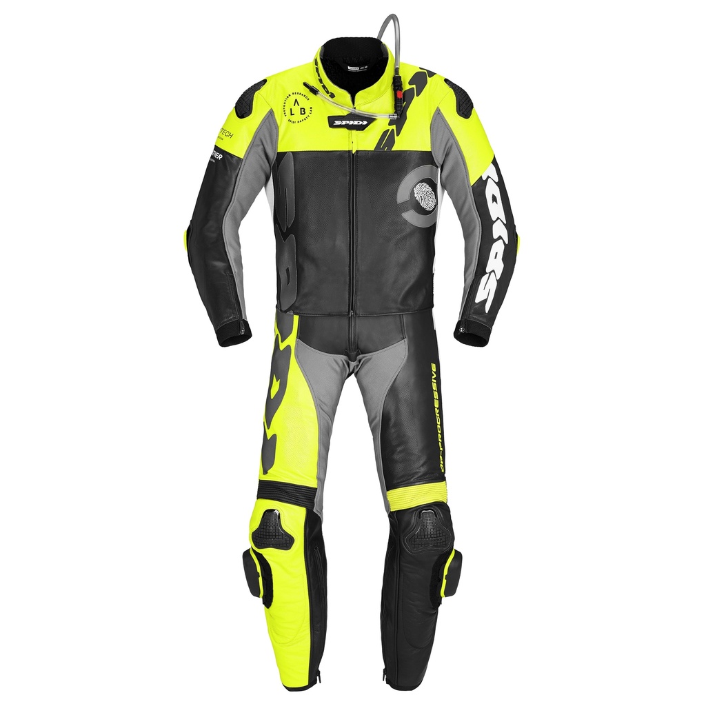 [Y162-394-46] Spidi Dp-Progressive Touring Black/Fluorescente Yellow (46)