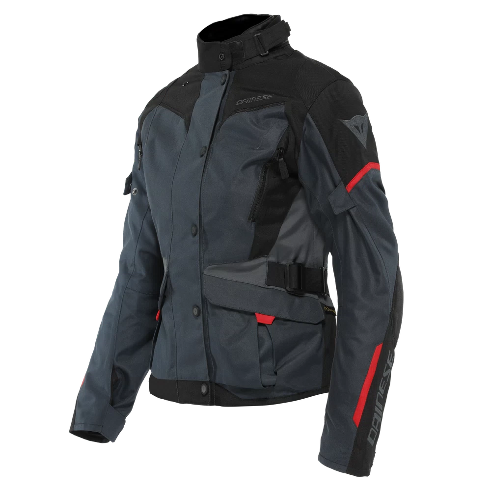 [*2654642 80E 44] Dainese Tempest 3 Lady D-Dry Jacket ebony/black/lava-red (44)