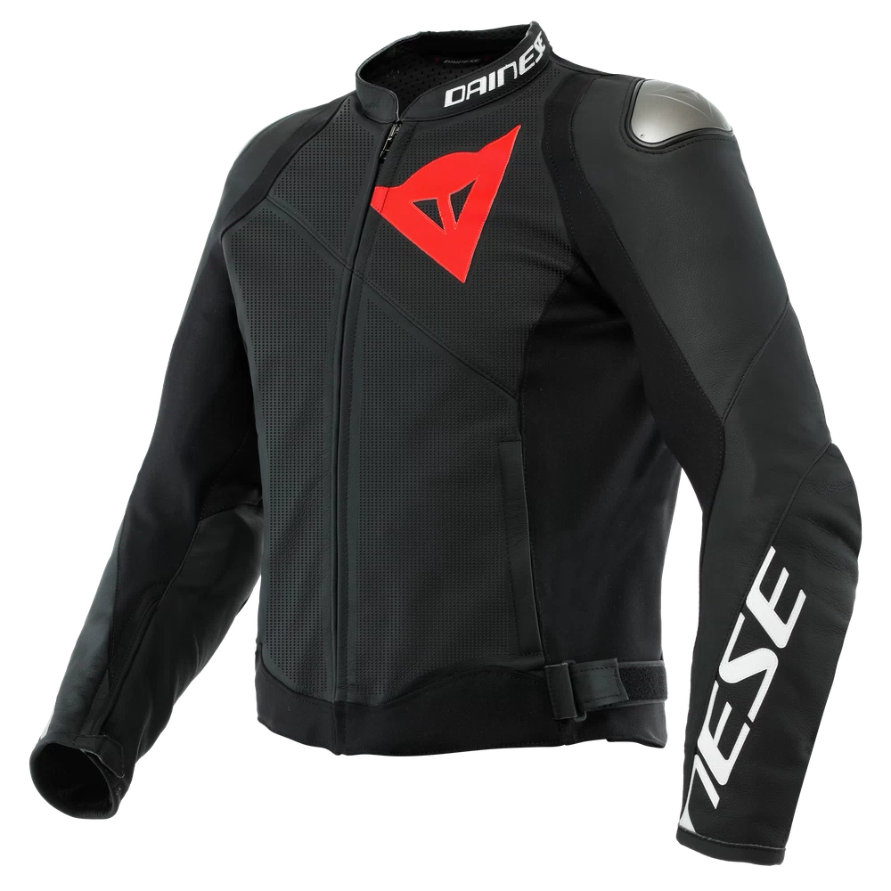 [1533873 92C 44] Dainese Sportiva Leather Jacket Perf. black-matt/black-matt/black-matt (44)