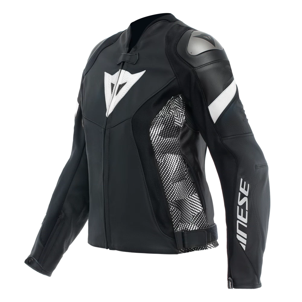 Dainese Avro 5 Leather Jacket Wmn black/black/white