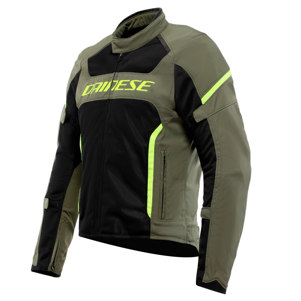 [*17300003 60L 44] Dainese Air Frame 3 Tex Jacket army green/black/fluo yellow (44)