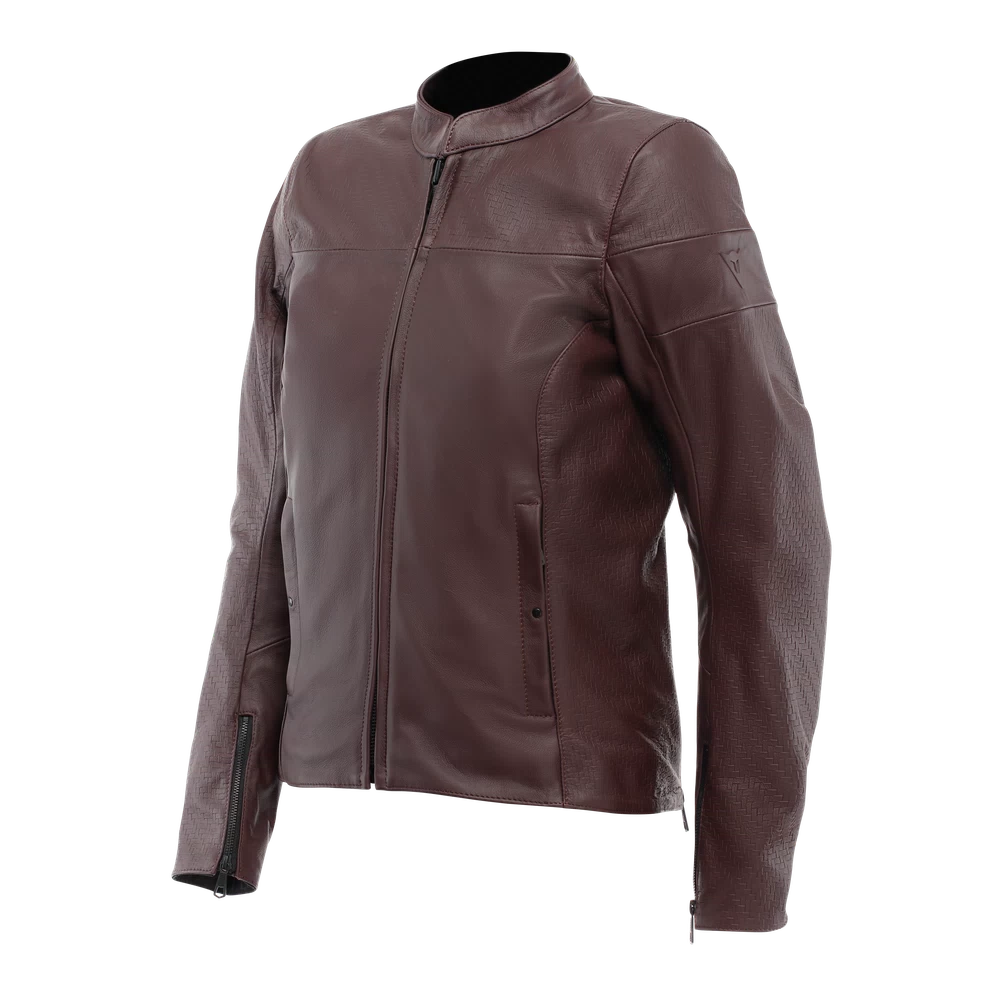 [*15300021 035 44] Dainese Itinere Leather Jacket Wmn bordeaux (44)