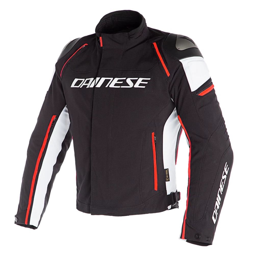 Dainese Racing 3 D-Dry® Jacket black/white/fluo-red