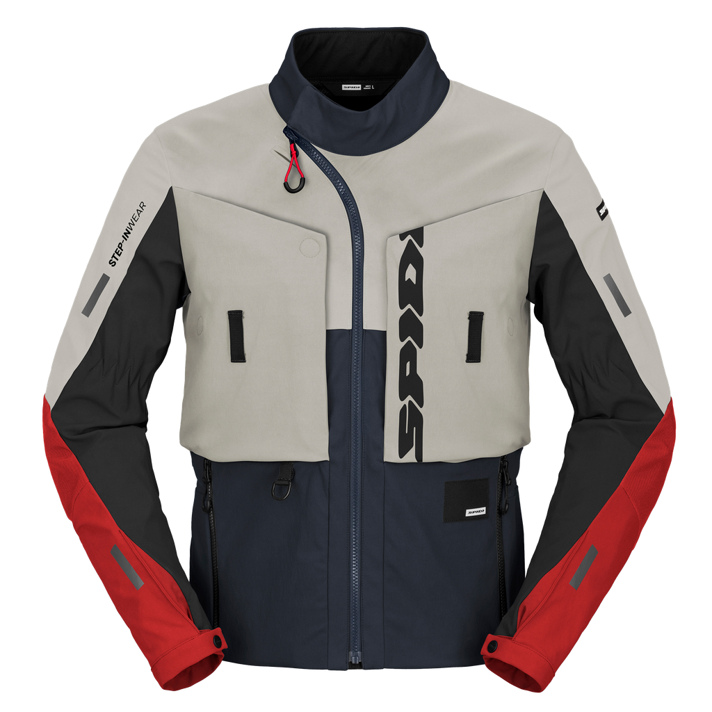 [T345-422-S] Spidi FRONTIER JACKET Blue/Ice/Red ( S)