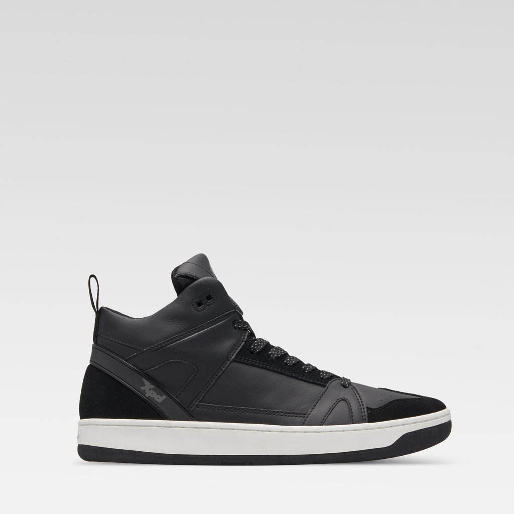 [*S106-026-39] XPD Moto-1 Leather Sneakers Black (39)