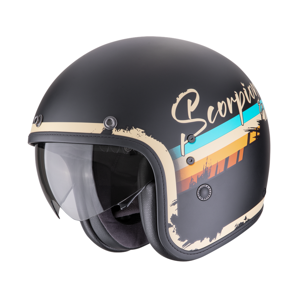 [78-497-363-02] Scorpion Belfast Evo Adonis Matt Black-Beige (XS)