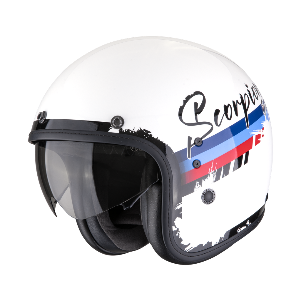[78-497-359-02] Scorpion Belfast Evo Adonis White-Red-Blue (XS)
