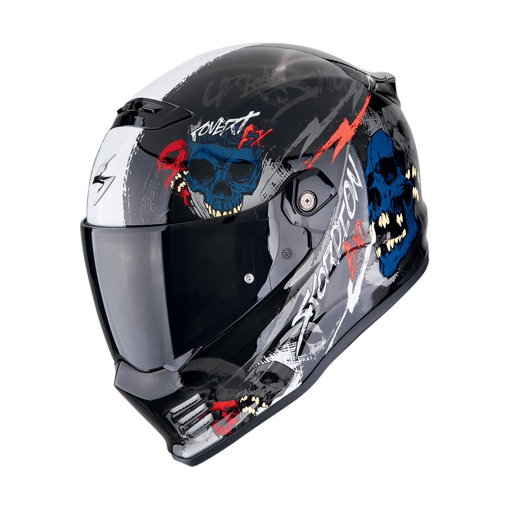 [186-502-339-02] Scorpion Covert Fx Skullz Black-Grey-Red (XS)