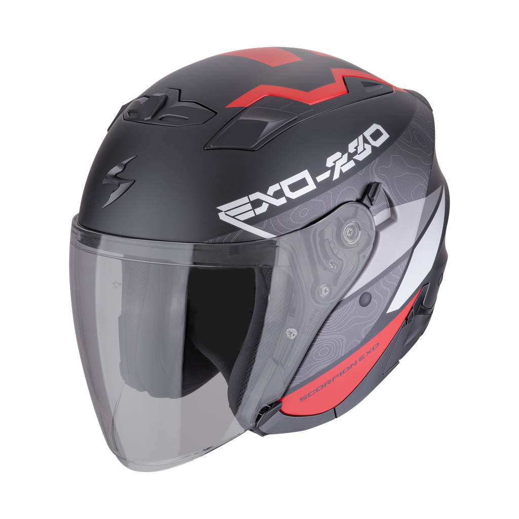 Scorpion  Exo-230 Band Matt black-red-silver