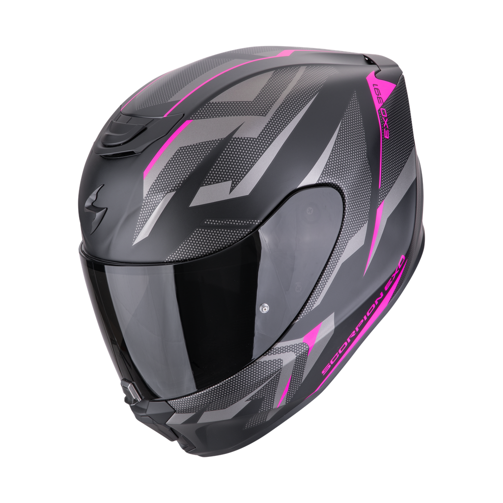 [139-474-71-02] Scorpion Exo-391 Aaxo Matt Black-Pink (XS)