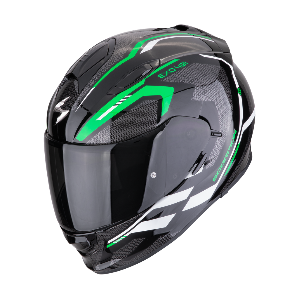 [48-450-349-02] Scorpion Exo-491 Kripta Black-Green-White (XS)