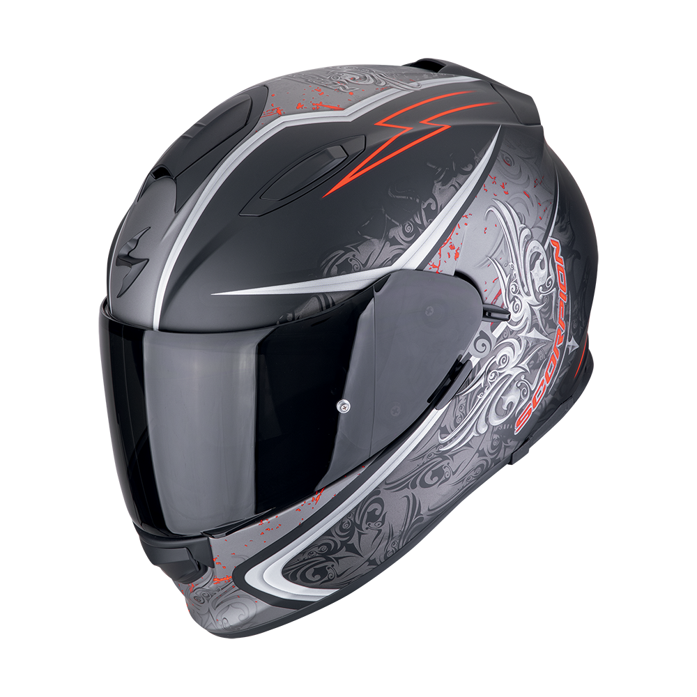 [48-101-24-02] Scorpion Exo-491 Run Matt black-Red (XS)