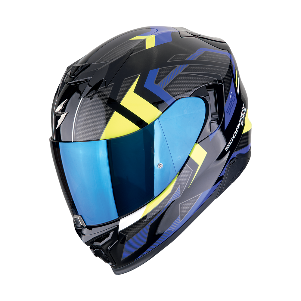 Scorpion  Exo-520 Evo Air Sensus Black-Blue-Neon Yellow