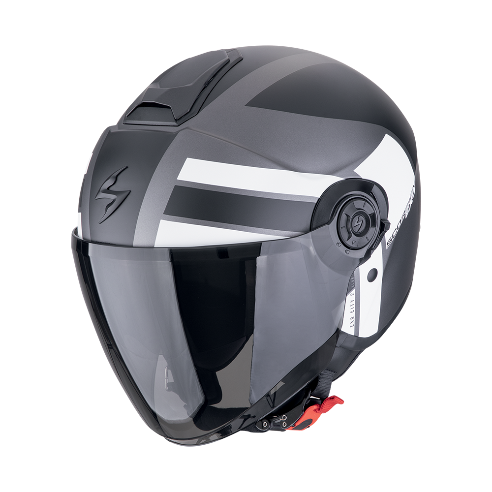 Scorpion  Exo-City II Blur Matt Silver-Black-White