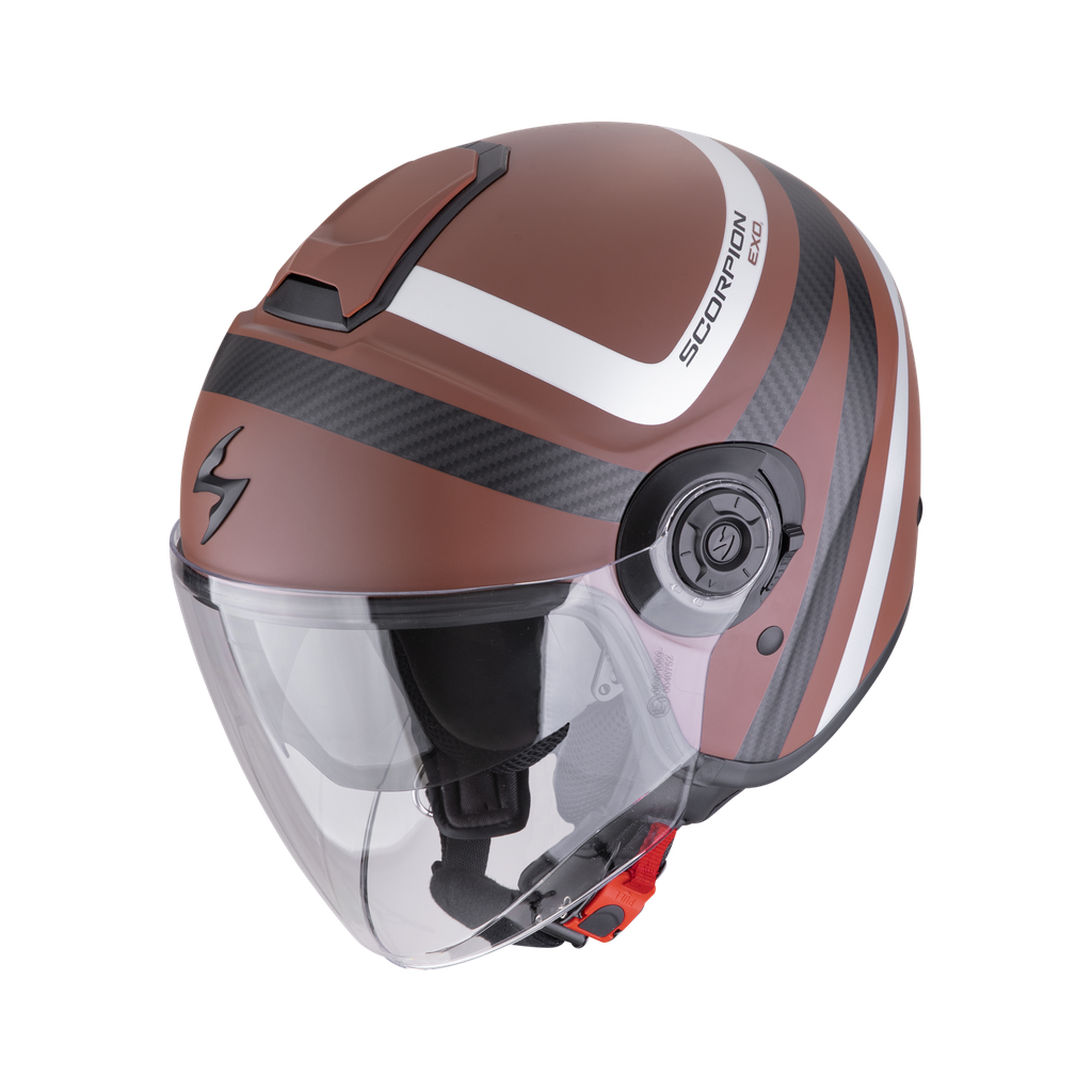 [183-488-356-02] Scorpion  Exo-City II Riva Brown-Silver (XS)