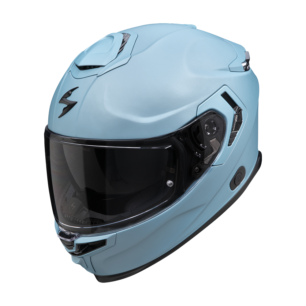 [150-100-348-02] Scorpion Exo-Gt Sp Air Solid Matt Celeste Blue (XS)