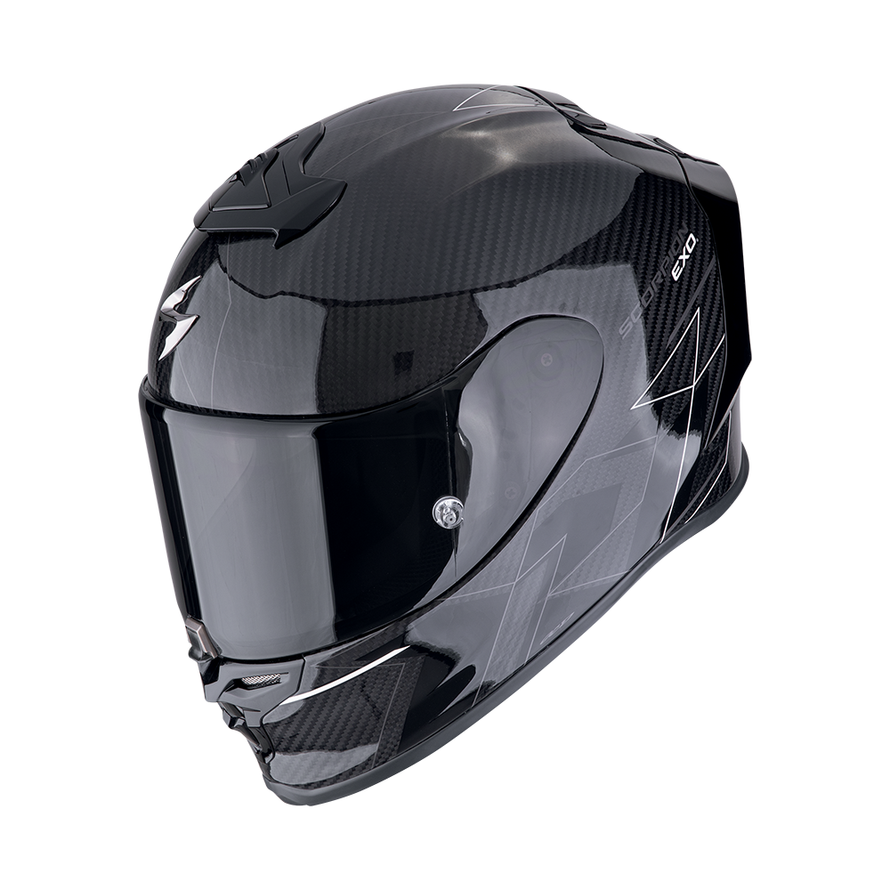 [110-491-55-02] Scorpion Exo-R1 Evo Carbon Air Cynergy Black-White (XS)