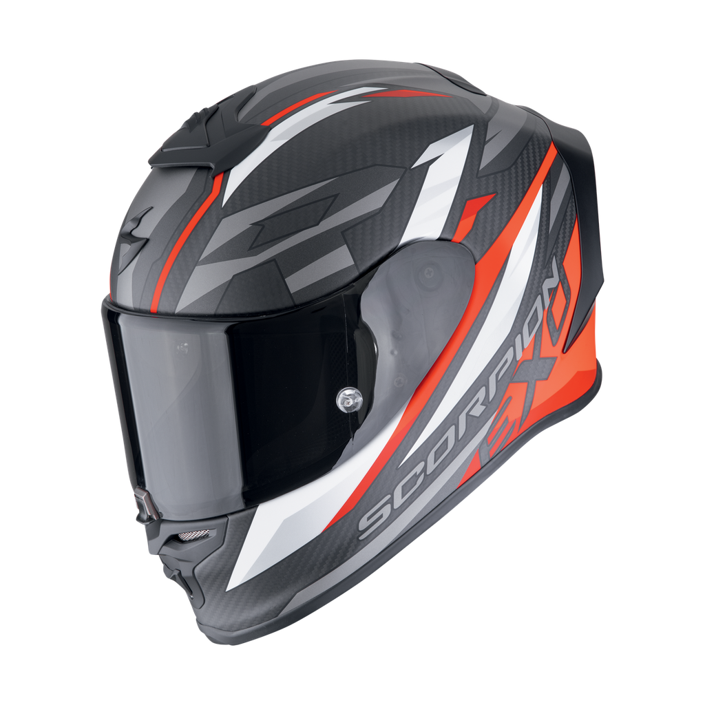 [110-506-24-02] Scorpion Exo-R1 Evo Carbon Air Runner Matt Black-Red (XS)