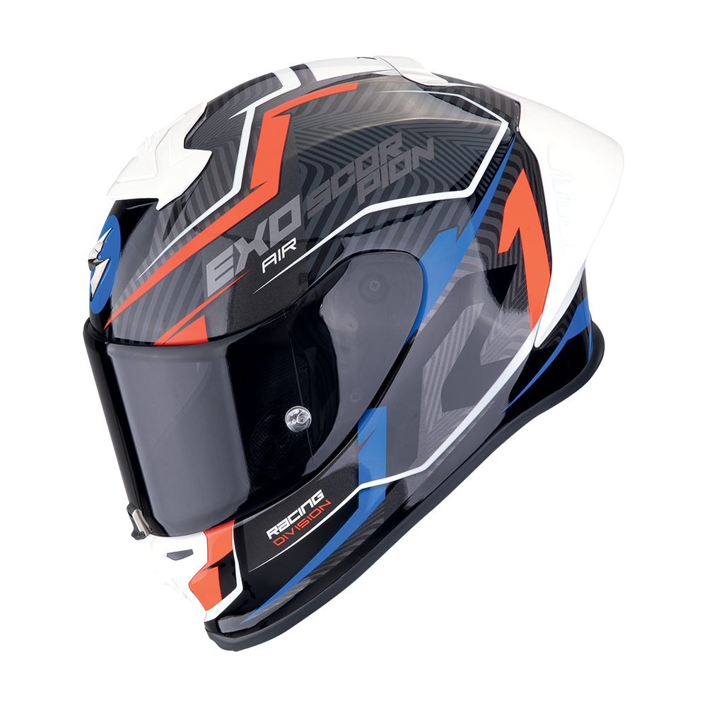 [111-442-258-02] Scorpion  Exo-R1 Evo II Air Coup Black-Red-Blue (XS)