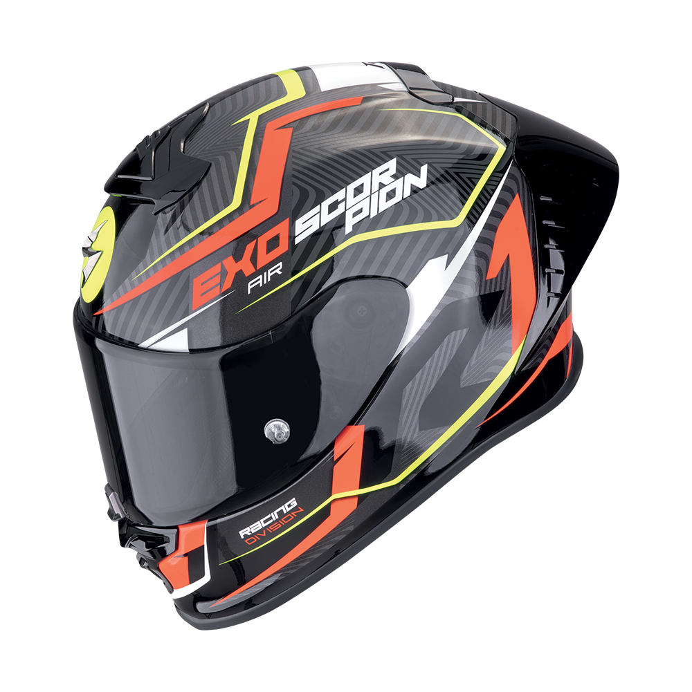 Scorpion  Exo-R1 Evo II Air Coup Black-Red-Neon Yellow