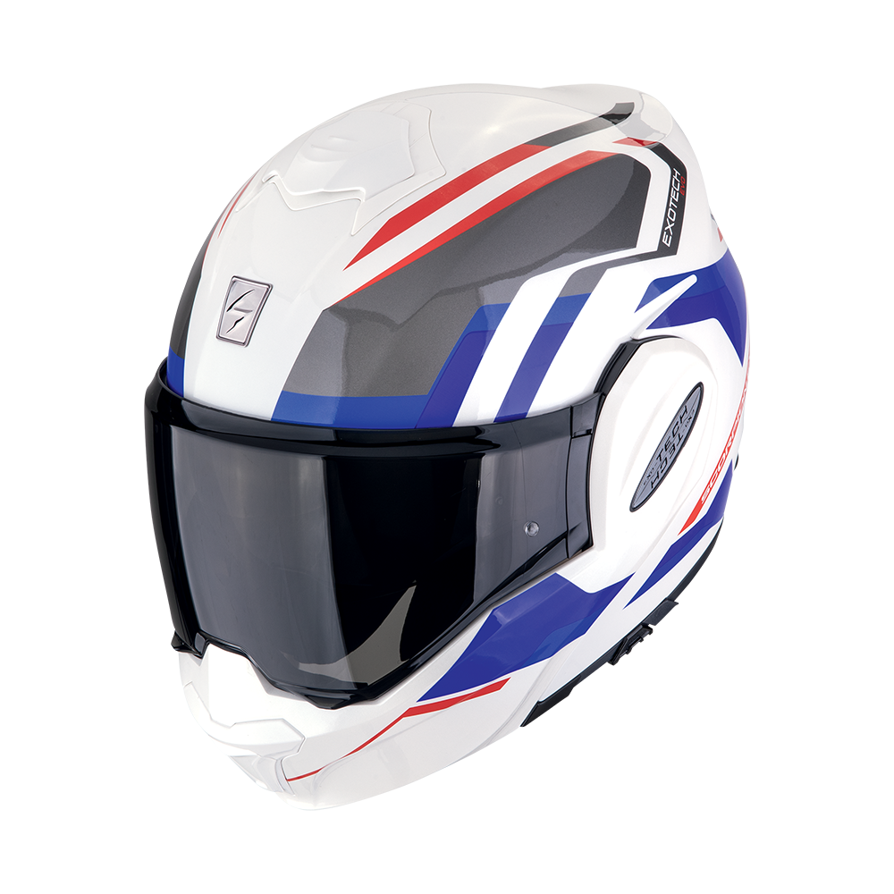 [*118-210-359-02] Scorpion EXO-TECH EVO FURIO White-Red-Blue (XS)