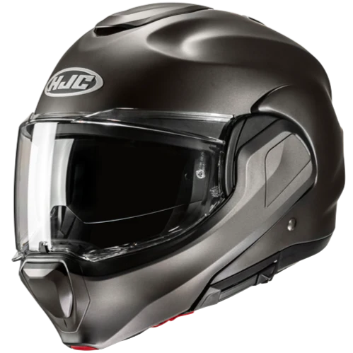 [18929506] HJC F100 SEMI FLAT TITANIUM (XS)