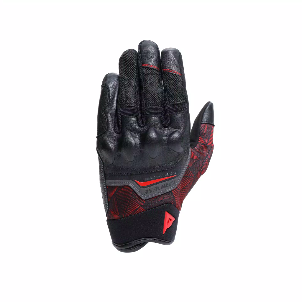 Dainese Ermex Gloves Black/Red-Lava (XS)