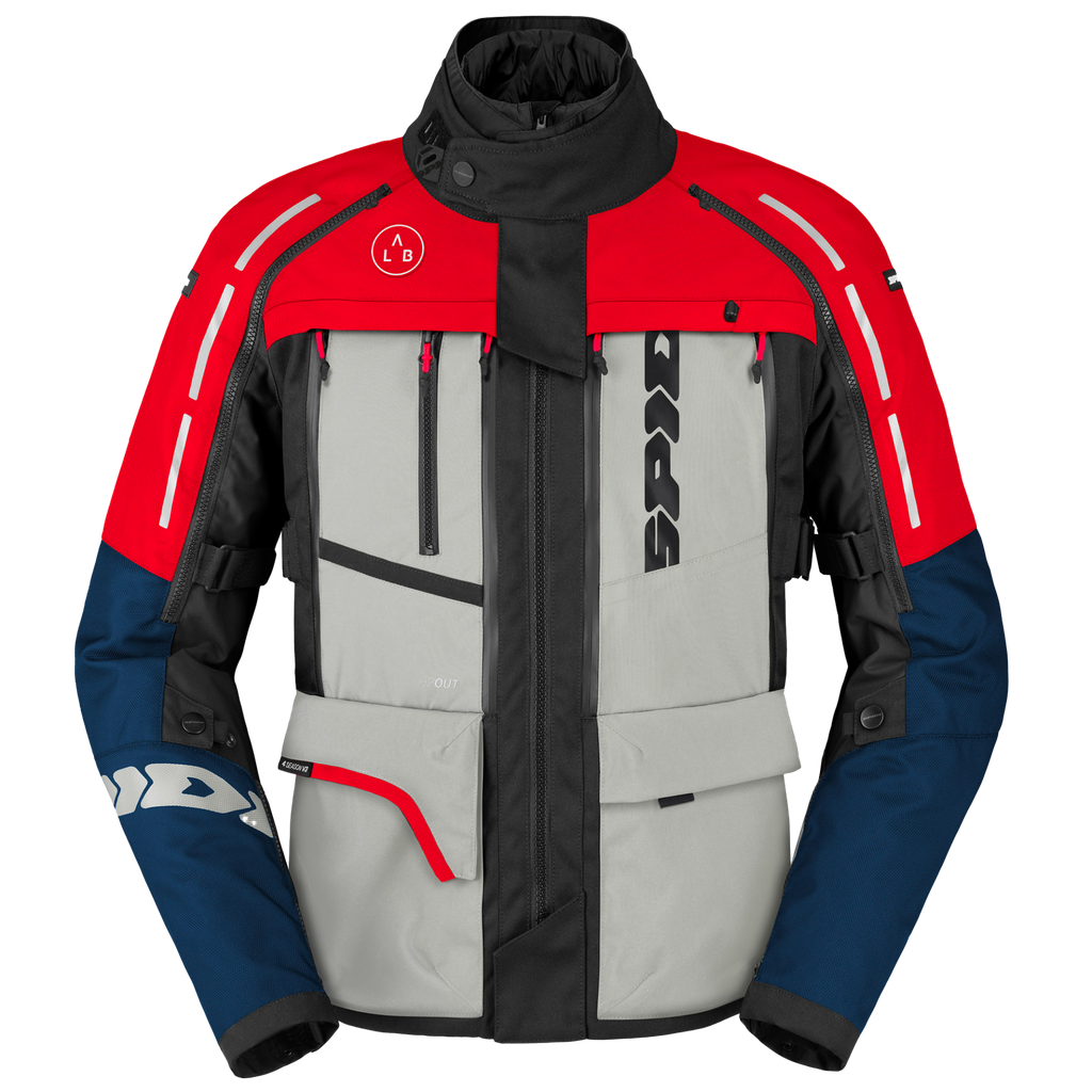 [D334-422-L] Spidi 4 SEASON V3 Blue/Ice/Red (L)