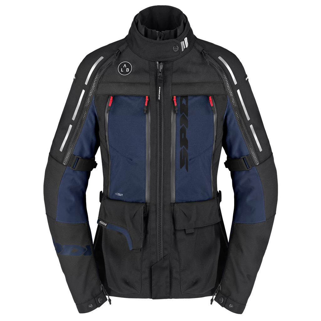 [D335-022-L] Spidi 4 SEASON V3 LADY Black/Blue (L)