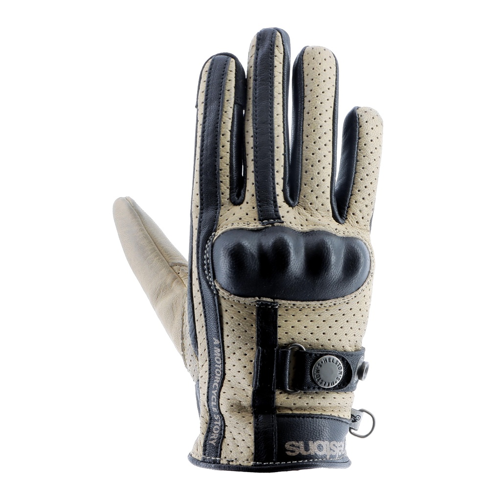 [2023031 BNR T6] Helstons TINTA AIR Summer Leather beige (Black) (T6)