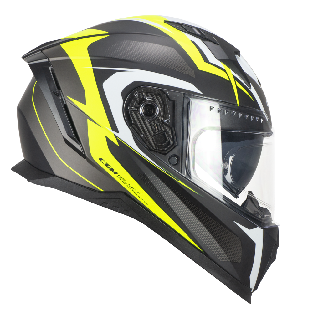 [311G-ALV-19 A1] CGM 311G BLAST SPORT Black Matte fluorescent yellow (XS)