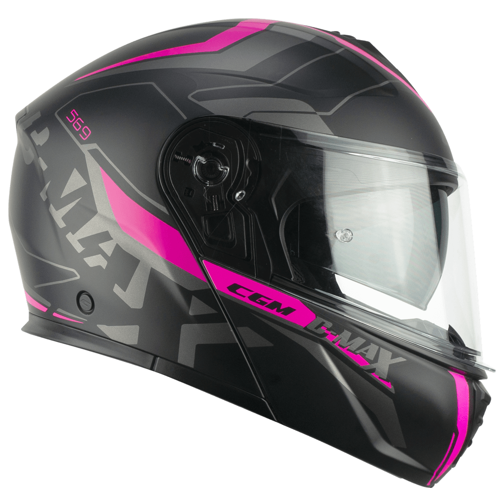 [569G-ALV-20 A1] CGM 569G C-MAX CITY Matt fluo black Fuchsia (XS)