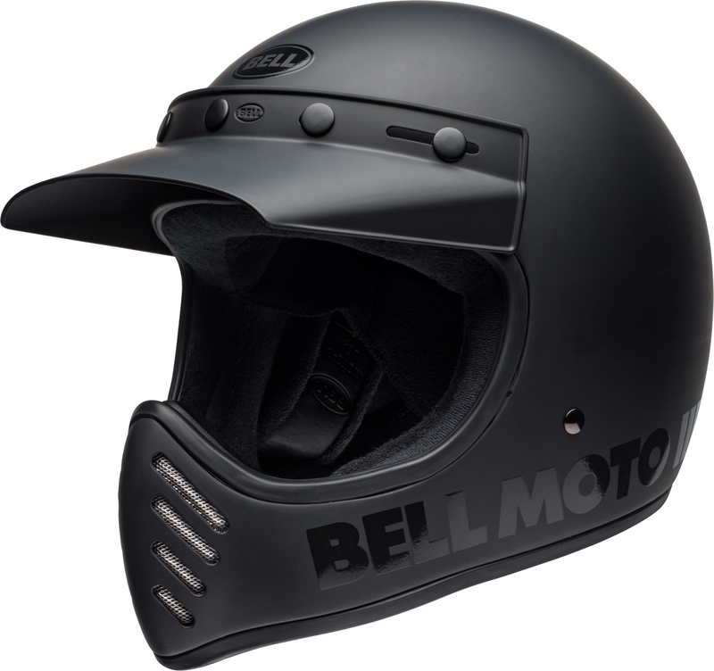 [7152044] BELL Moto-3 Classic Blackout Matt Gloss (XS)