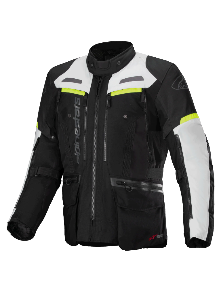 [32070231381-1381-5XL] Alpinestars Bogota' Pro Drystar Jacket Black Ice Gray Yellow Fluo (5XL)